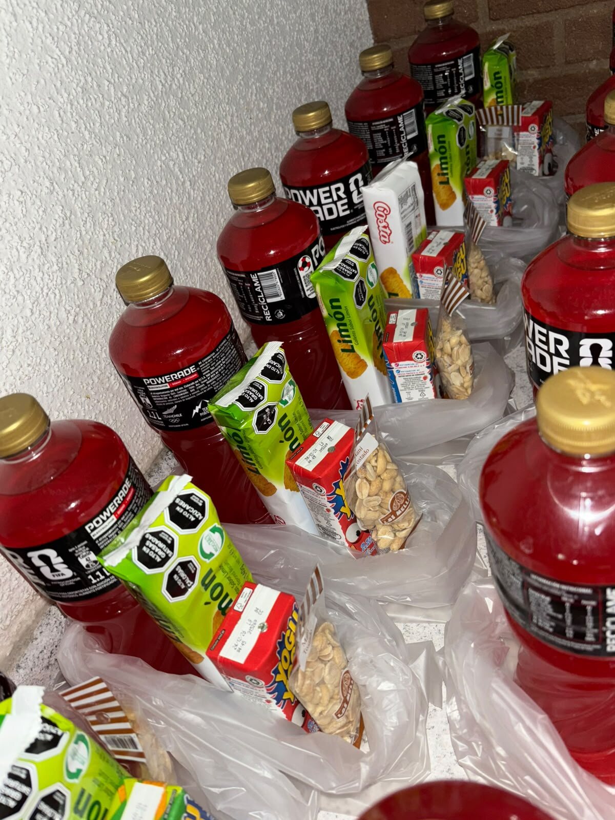 Kits de colación preparados individualmente